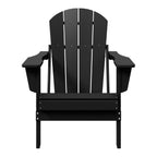 Chaise pliante Adirondack Polytrends Laguna résistante à la décoloration et aux intempéries pour patio extérieur