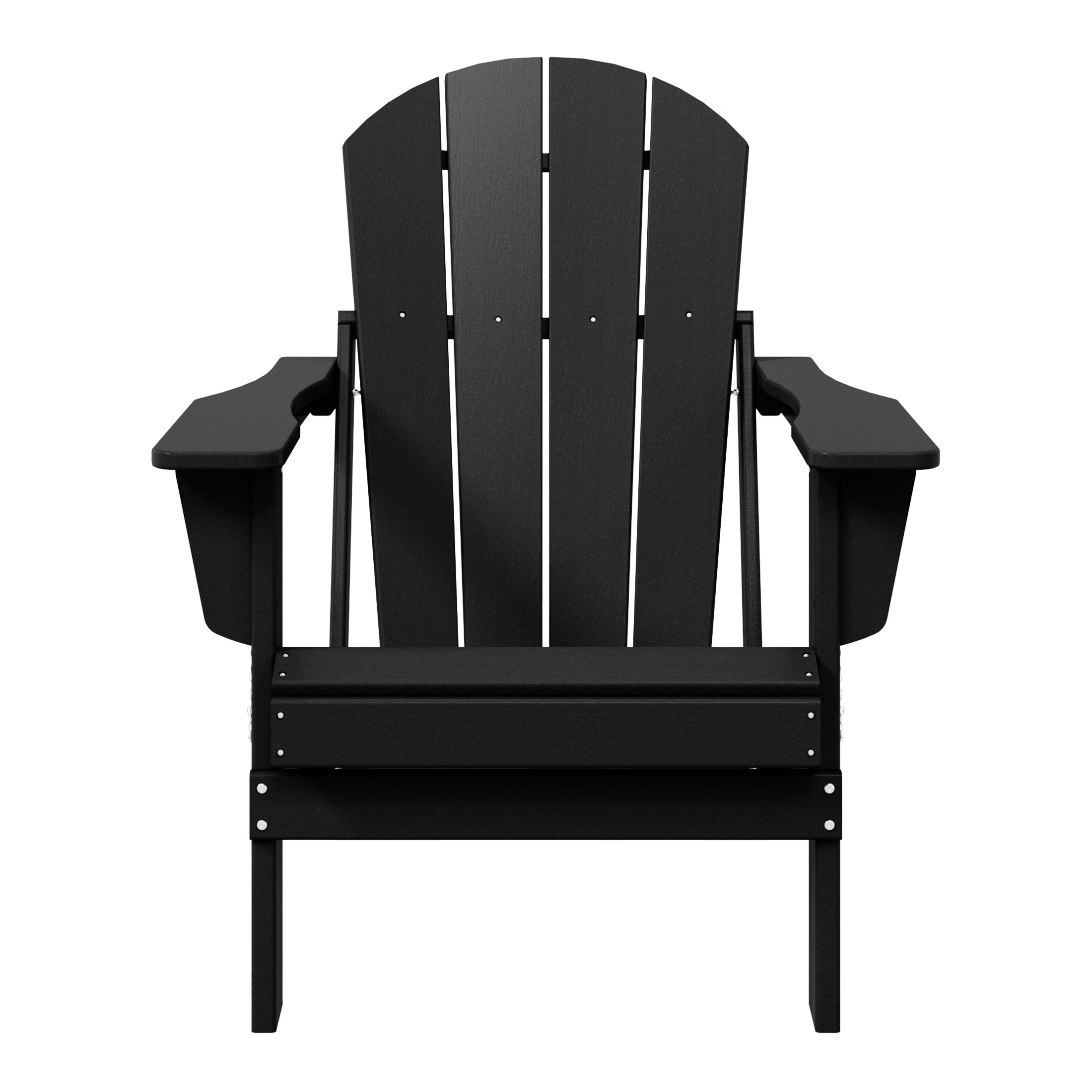 Chaise pliante Adirondack Polytrends Laguna résistante à la décoloration et aux intempéries pour patio extérieur