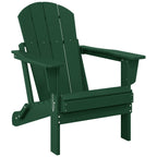 Chaise pliante Adirondack Polytrends Laguna résistante à la décoloration et aux intempéries pour patio extérieur