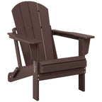 Chaise pliante Adirondack Polytrends Laguna résistante à la décoloration et aux intempéries pour patio extérieur