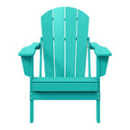 Chaise pliante Adirondack Polytrends Laguna résistante à la décoloration et aux intempéries pour patio extérieur