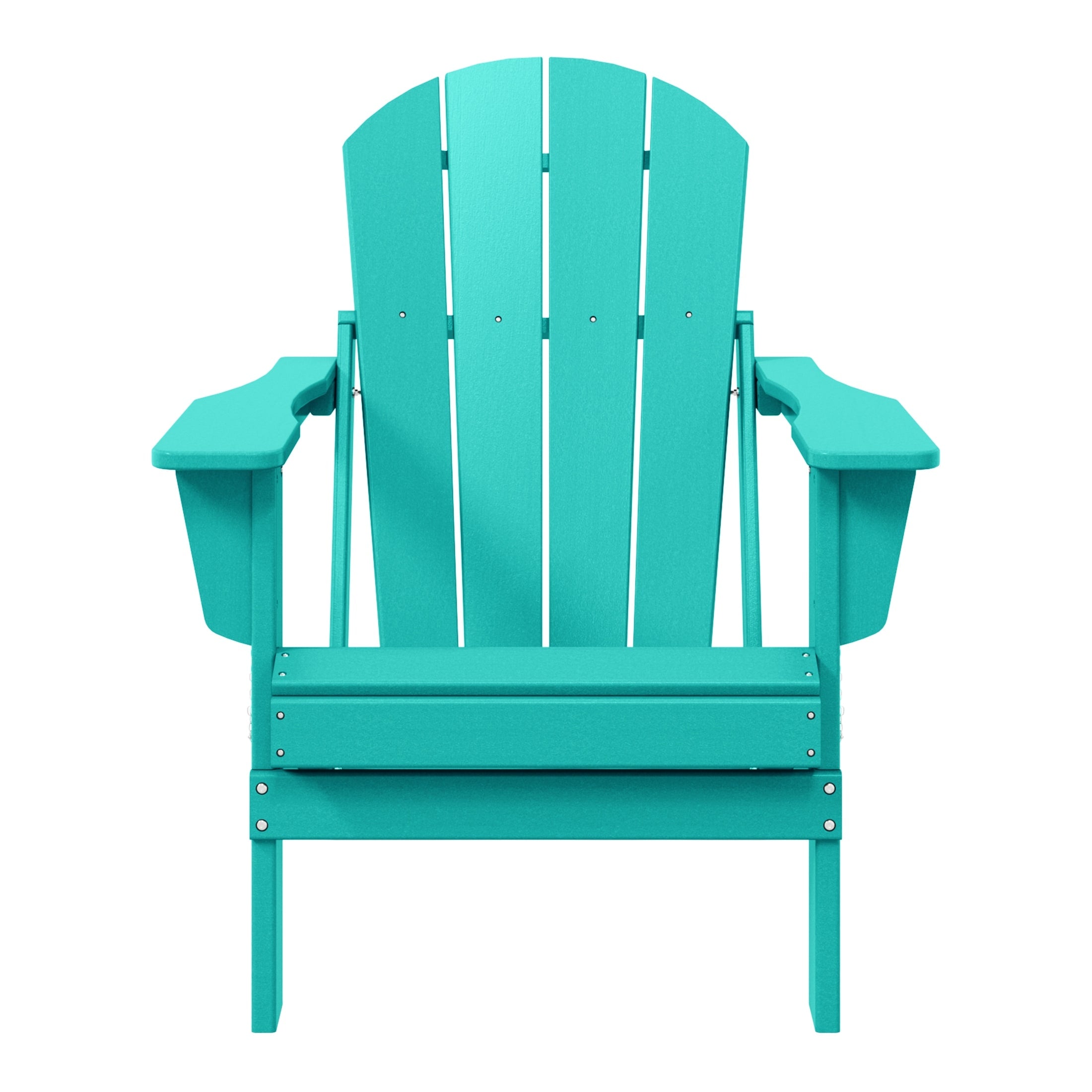 Chaise pliante Adirondack Polytrends Laguna résistante à la décoloration et aux intempéries pour patio extérieur