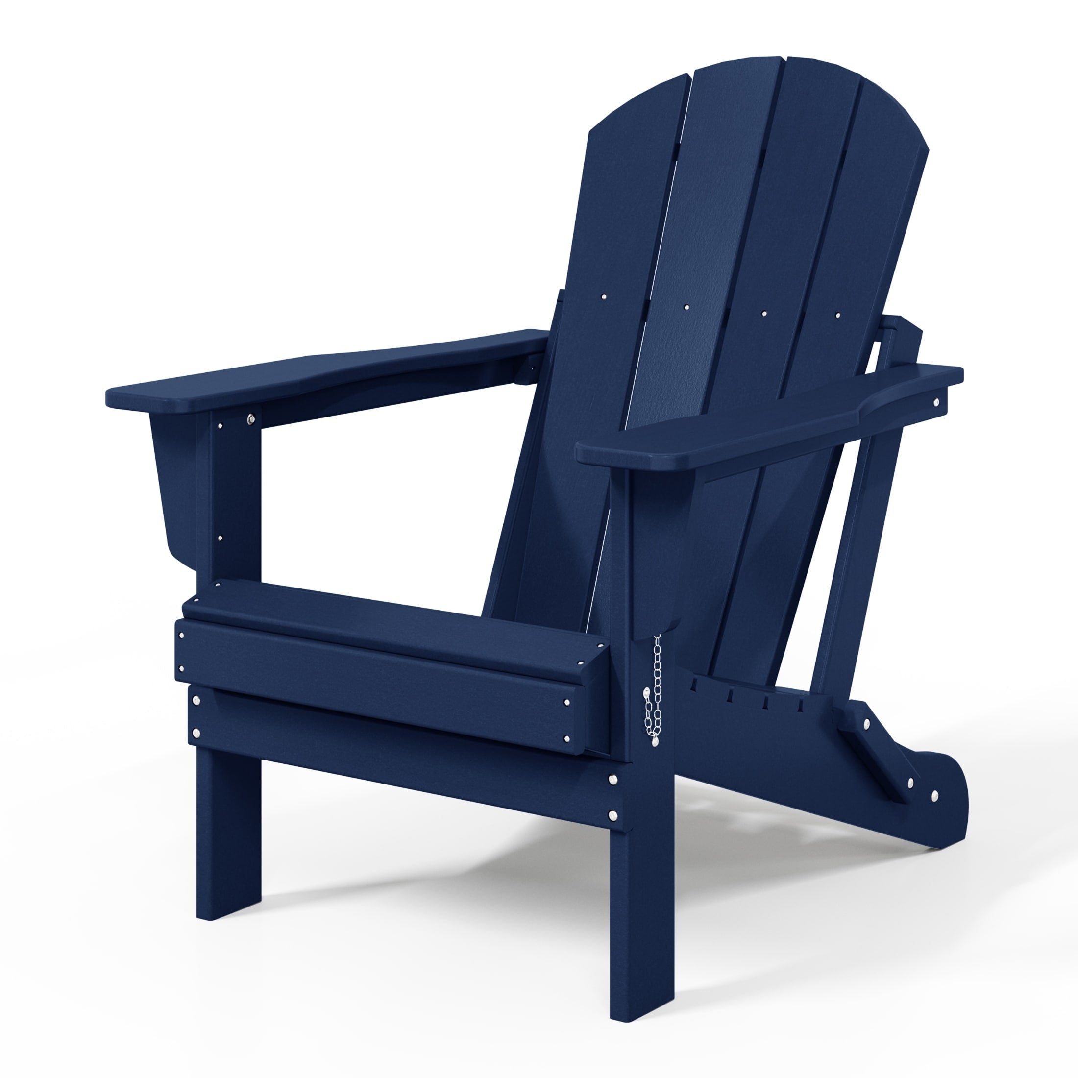 Chaise pliante Adirondack Polytrends Laguna résistante à la décoloration et aux intempéries pour patio extérieur