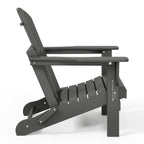 Chaise pliante Adirondack Polytrends Laguna résistante à la décoloration et aux intempéries pour patio extérieur