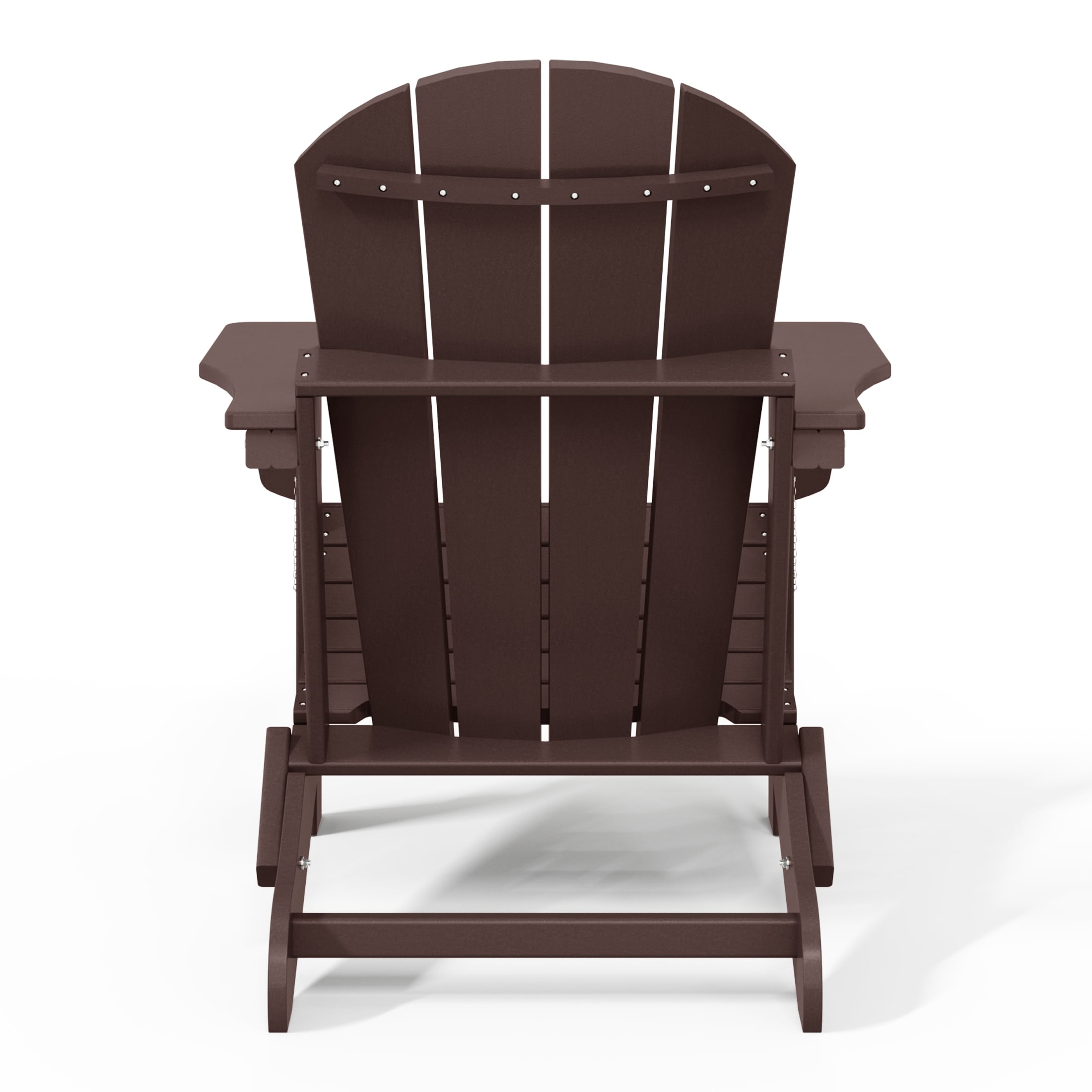 Chaise pliante Adirondack Polytrends Laguna résistante à la décoloration et aux intempéries pour patio extérieur