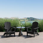 Chaises pliantes Adirondack Polytrends Laguna résistantes aux intempéries (lot de 2)