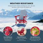 Chaises pliantes Adirondack Polytrends Laguna résistantes aux intempéries (lot de 2)