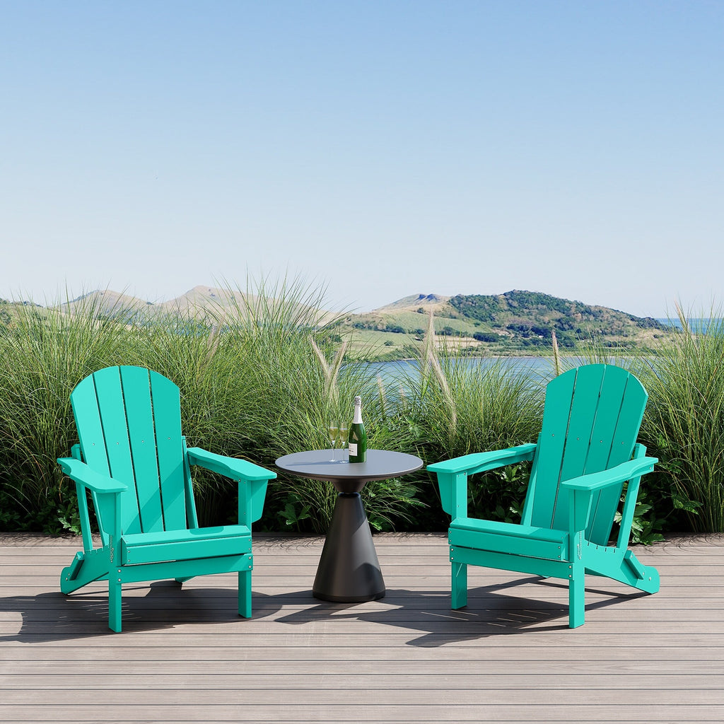 Chaises pliantes Adirondack Polytrends Laguna résistantes aux intempéries (lot de 2)