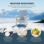 Chaises pliantes Adirondack Polytrends Laguna résistantes aux intempéries (lot de 2)