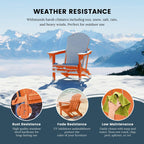 Chaises pliantes Adirondack Polytrends Laguna résistantes aux intempéries (lot de 2)