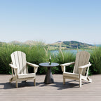 Chaises pliantes Adirondack Polytrends Laguna résistantes aux intempéries (lot de 2)