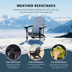 Chaises pliantes Adirondack Polytrends Laguna résistantes aux intempéries (lot de 4)