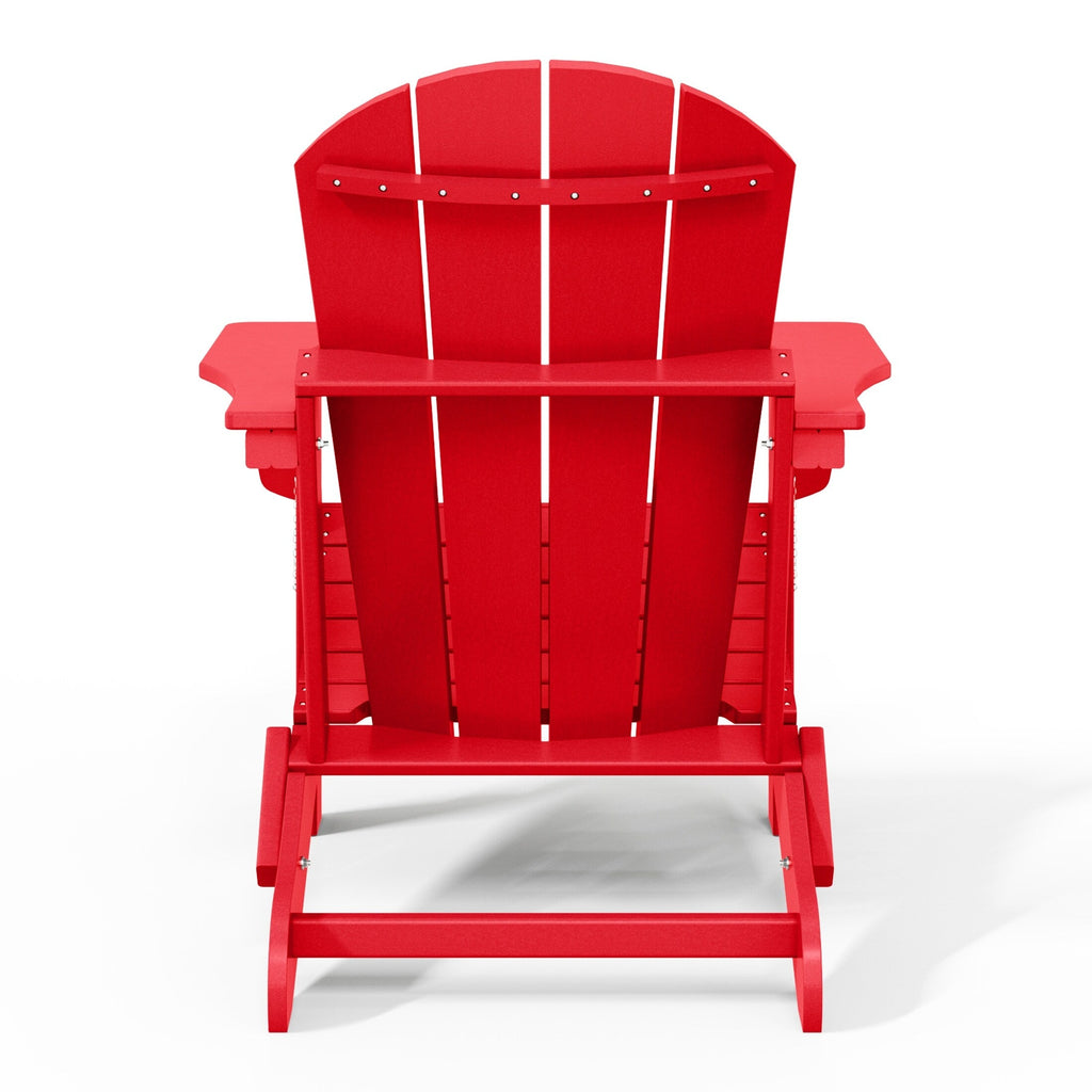 Chaises pliantes Adirondack Polytrends Laguna résistantes aux intempéries (lot de 4)