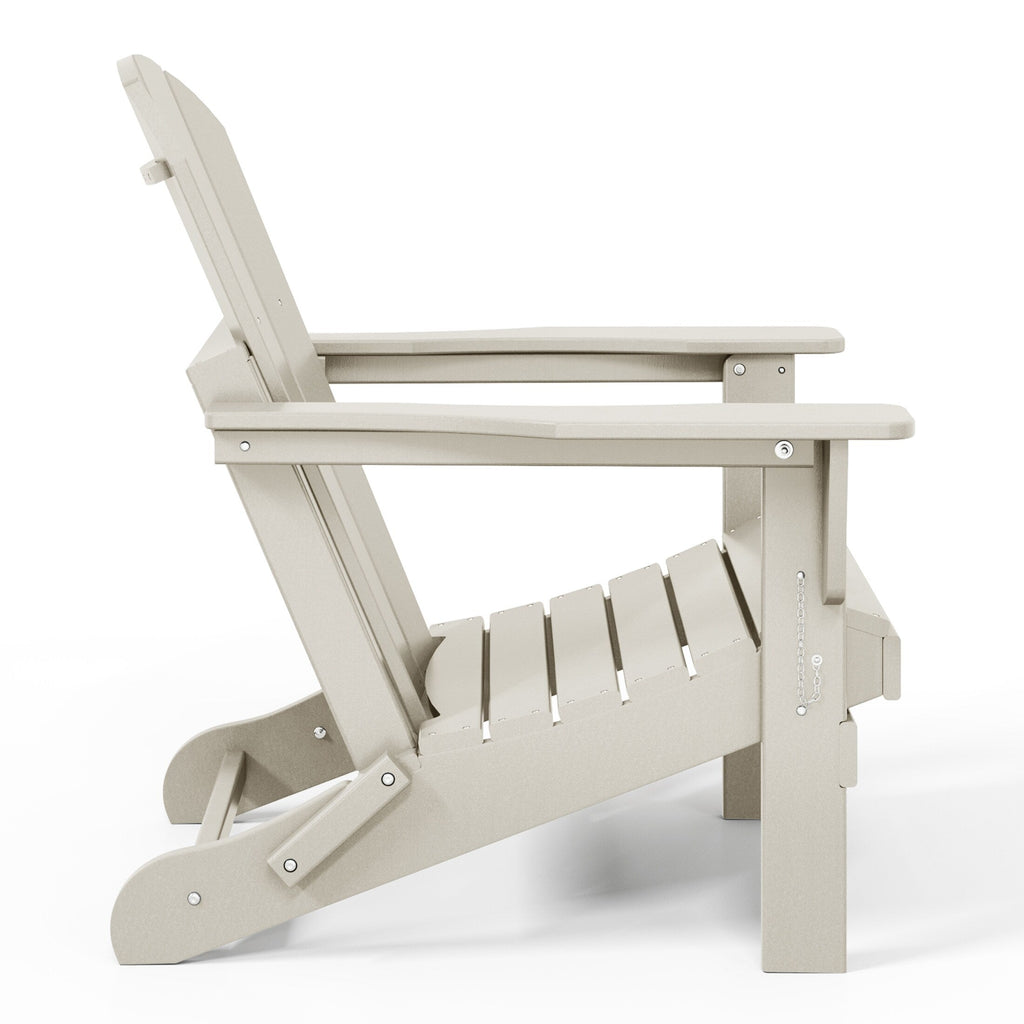 Chaises pliantes Adirondack Polytrends Laguna résistantes aux intempéries (lot de 4)
