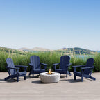 Chaises pliantes Adirondack Polytrends Laguna résistantes aux intempéries (lot de 4)