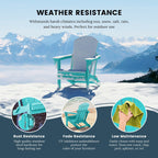 Chaises pliantes Adirondack Polytrends Laguna résistantes aux intempéries (lot de 4)