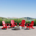 Chaises pliantes Adirondack Polytrends Laguna résistantes aux intempéries (lot de 4)