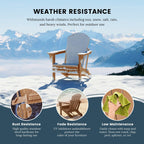 Chaises pliantes Adirondack Polytrends Laguna résistantes aux intempéries (lot de 4)