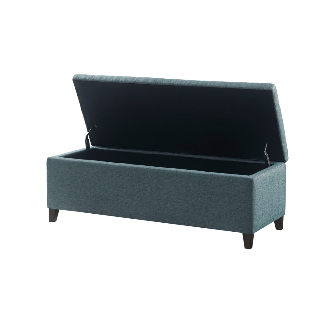 Banc de rangement rembourré à plateau capitonné Madison Park Sasha