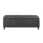 Banc de rangement rembourré à plateau capitonné Madison Park Sasha