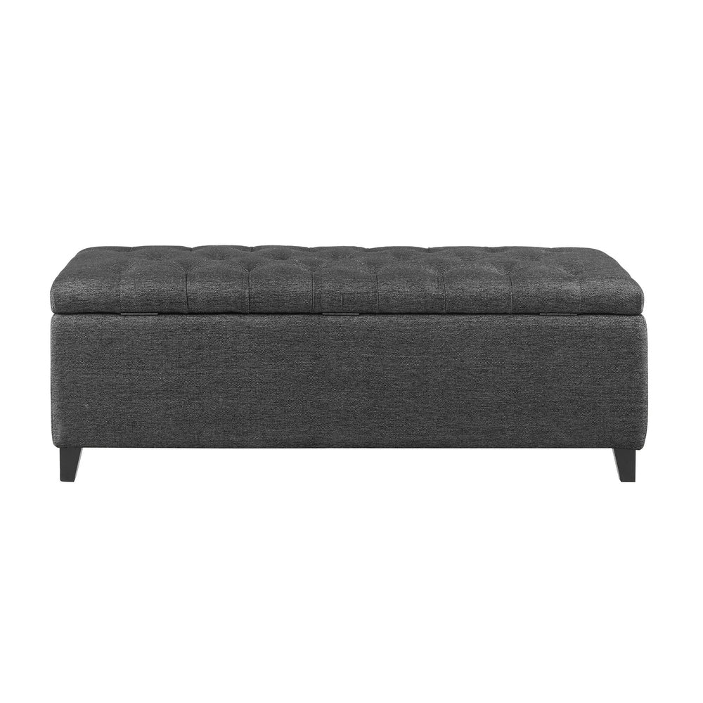 Banc de rangement rembourré à plateau capitonné Madison Park Sasha