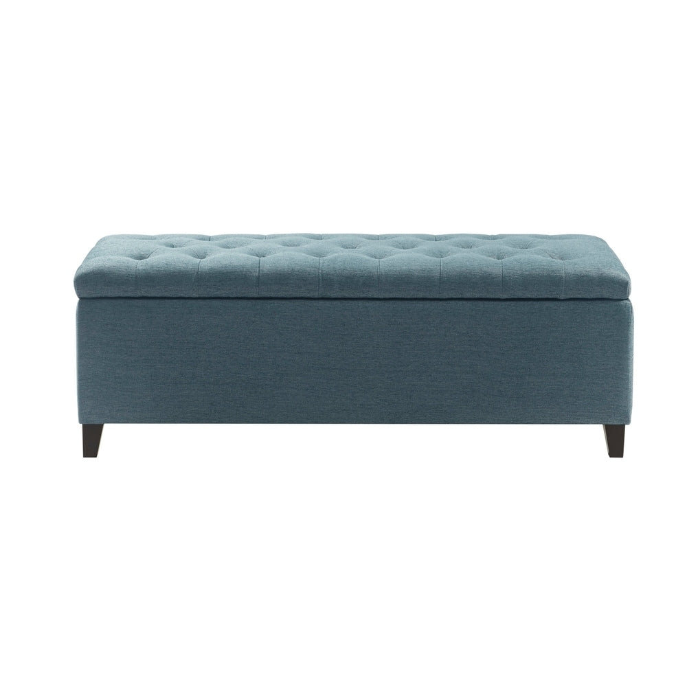 Banc de rangement rembourré à plateau capitonné Madison Park Sasha