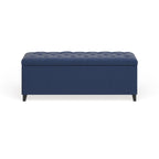 Banc de rangement rembourré à plateau capitonné Madison Park Sasha