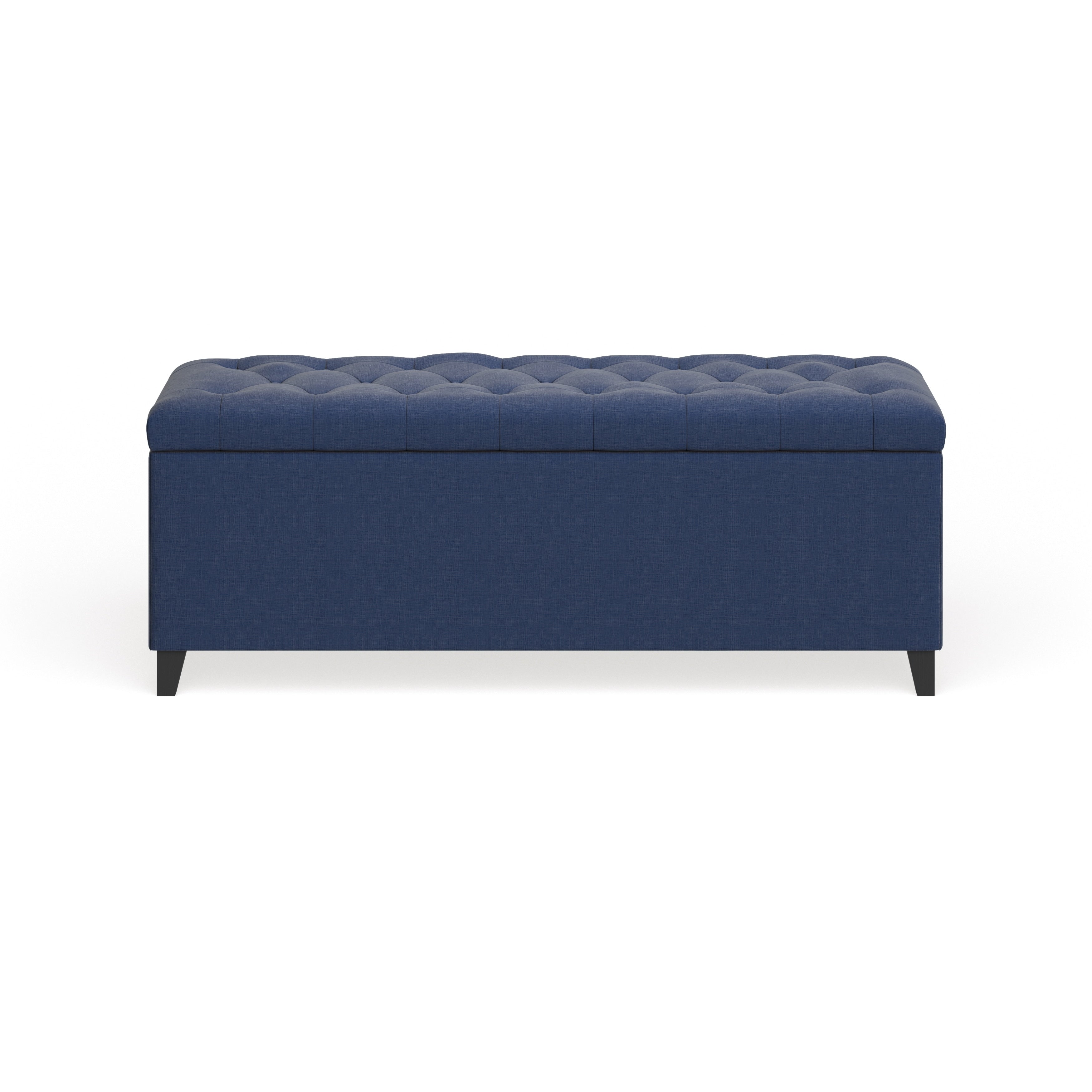 Banc de rangement rembourré à plateau capitonné Madison Park Sasha