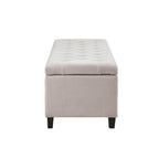 Banc de rangement rembourré à plateau capitonné Madison Park Sasha