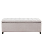 Banc de rangement rembourré à plateau capitonné Madison Park Sasha