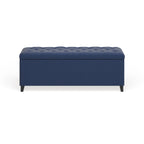 Banc de rangement rembourré à plateau capitonné Madison Park Sasha
