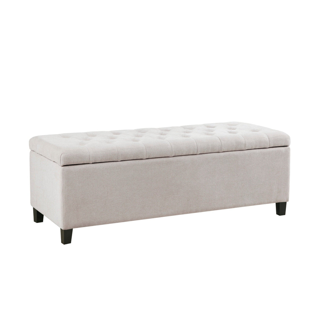 Banc de rangement rembourré à plateau capitonné Madison Park Sasha