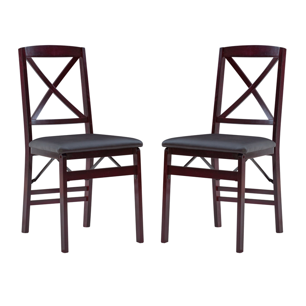 Chaise pliante Porch &amp; Den Espresso (lot de 2)
