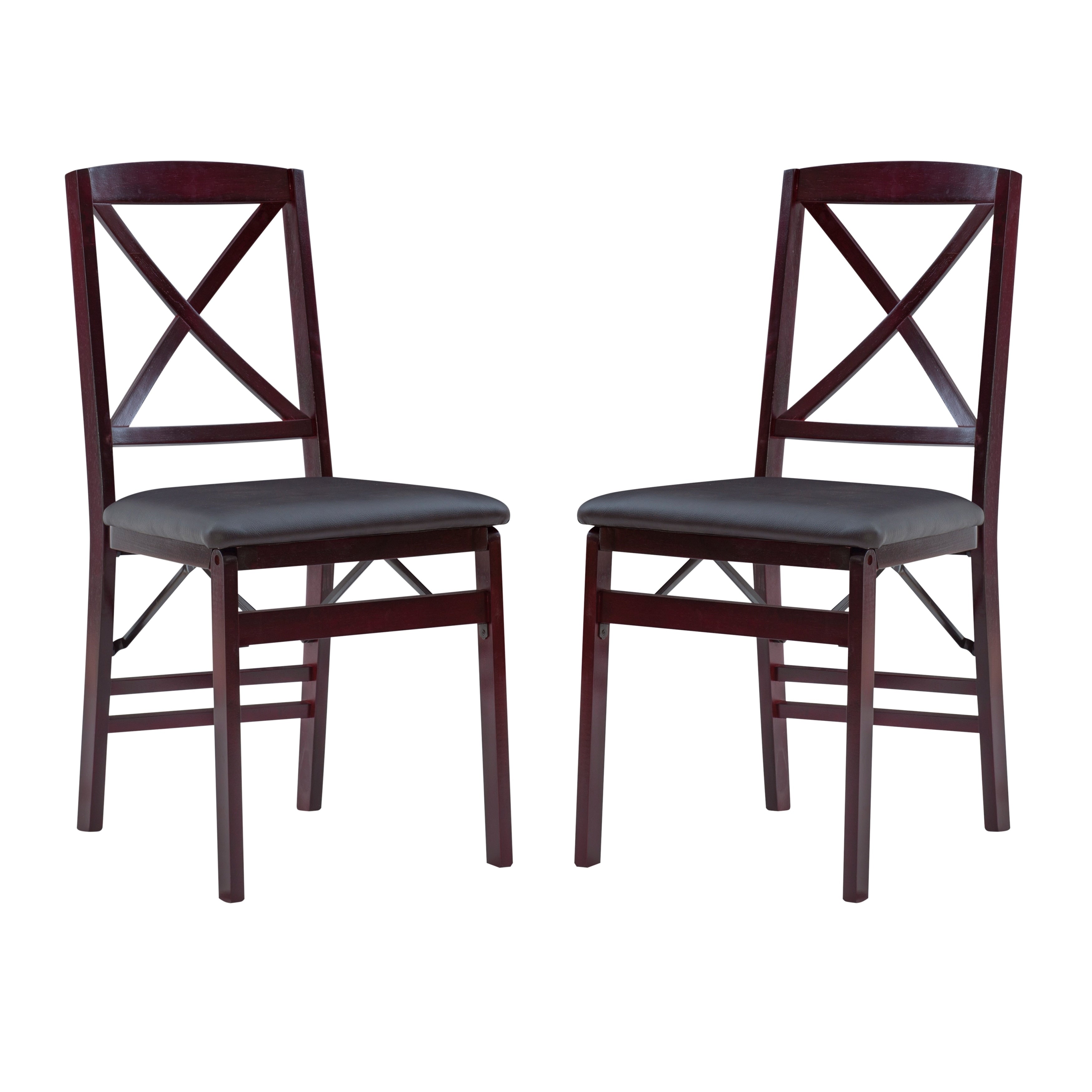 Chaise pliante Porch &amp; Den Espresso (lot de 2)