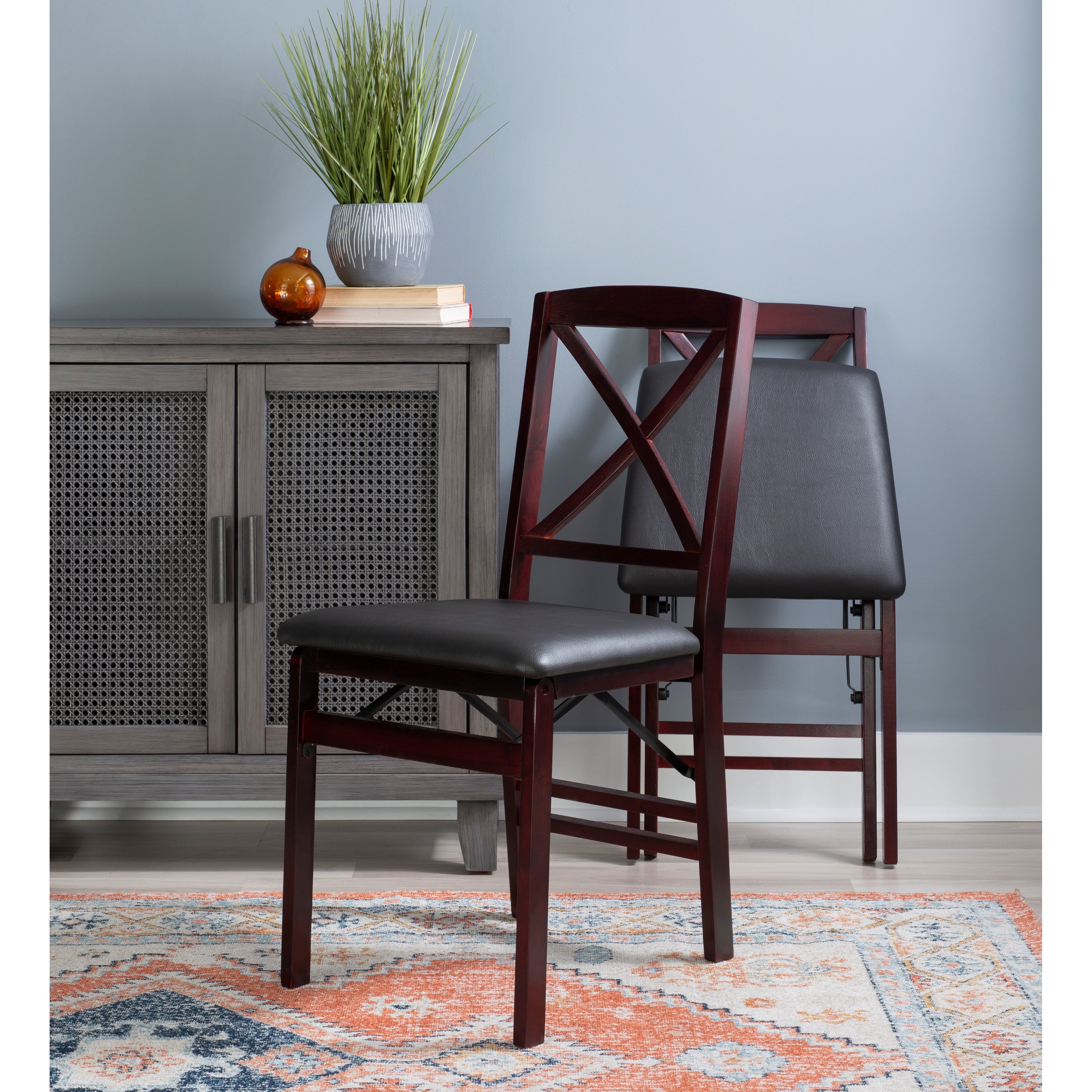 Chaise pliante Porch &amp; Den Espresso (lot de 2)