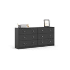 Porch &amp; Den Zoe Commode double à 6 tiroirs
