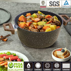 Ensemble de casseroles et poêles antiadhésives en céramique Ensemble de cuisine antiadhésive avec poêle à frire, casserole, sauteuse, cocotte