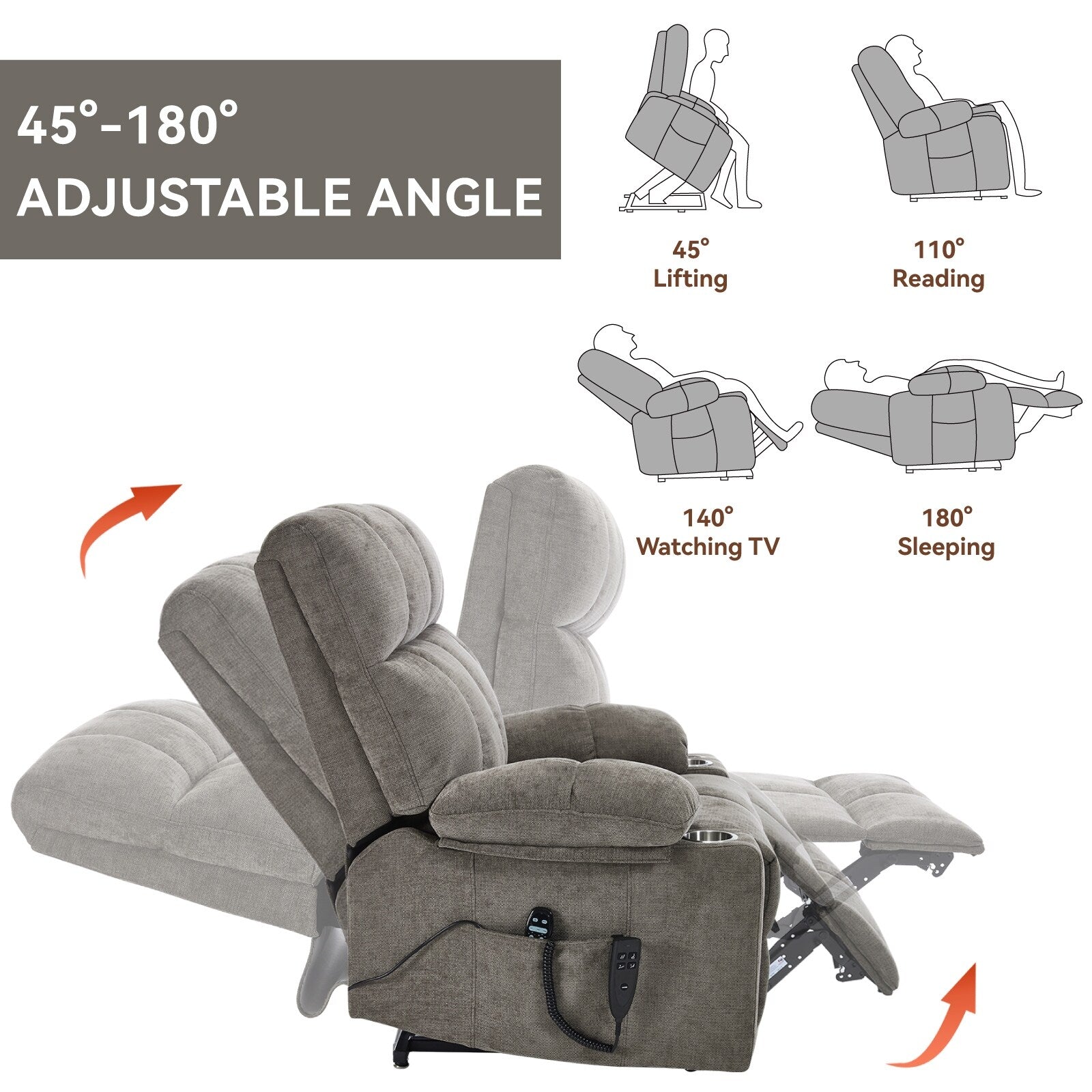 Fauteuil inclinable électrique