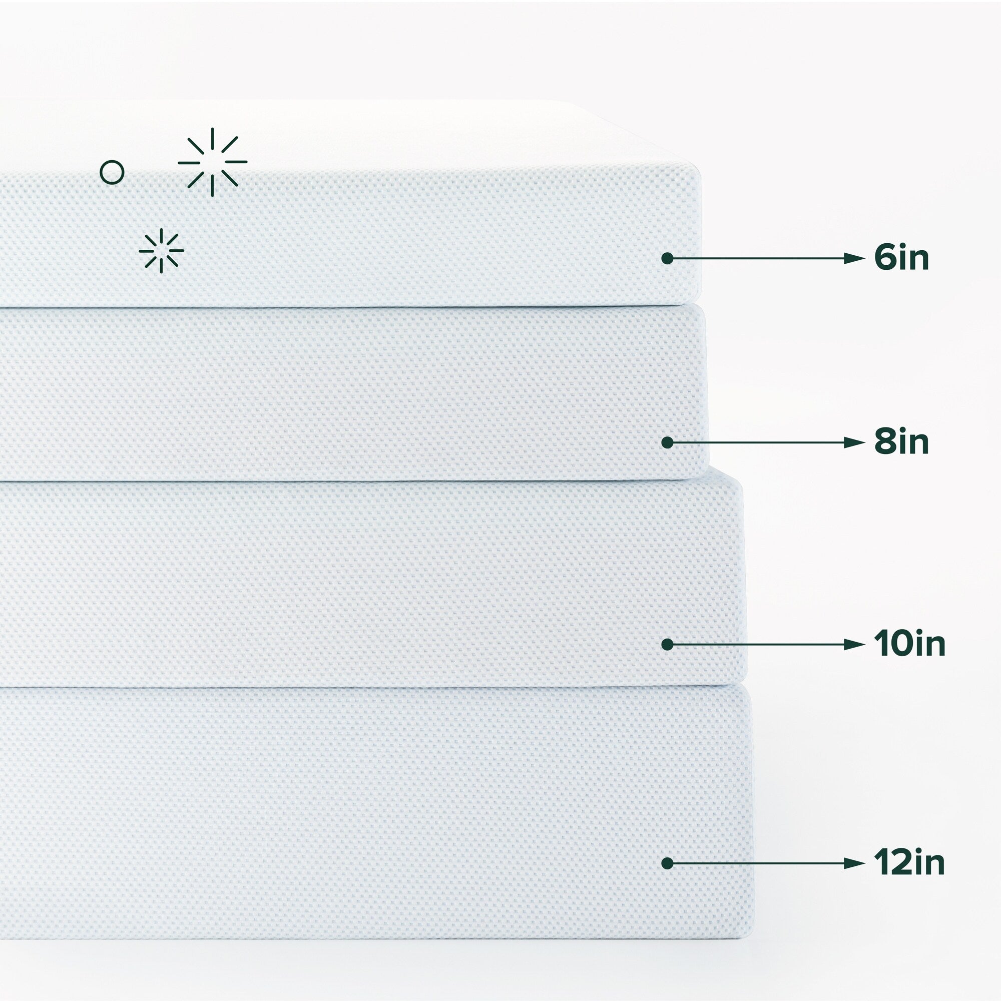 Matelas en mousse à mémoire de forme Priage by Zinus de 8 pouces au thé vert