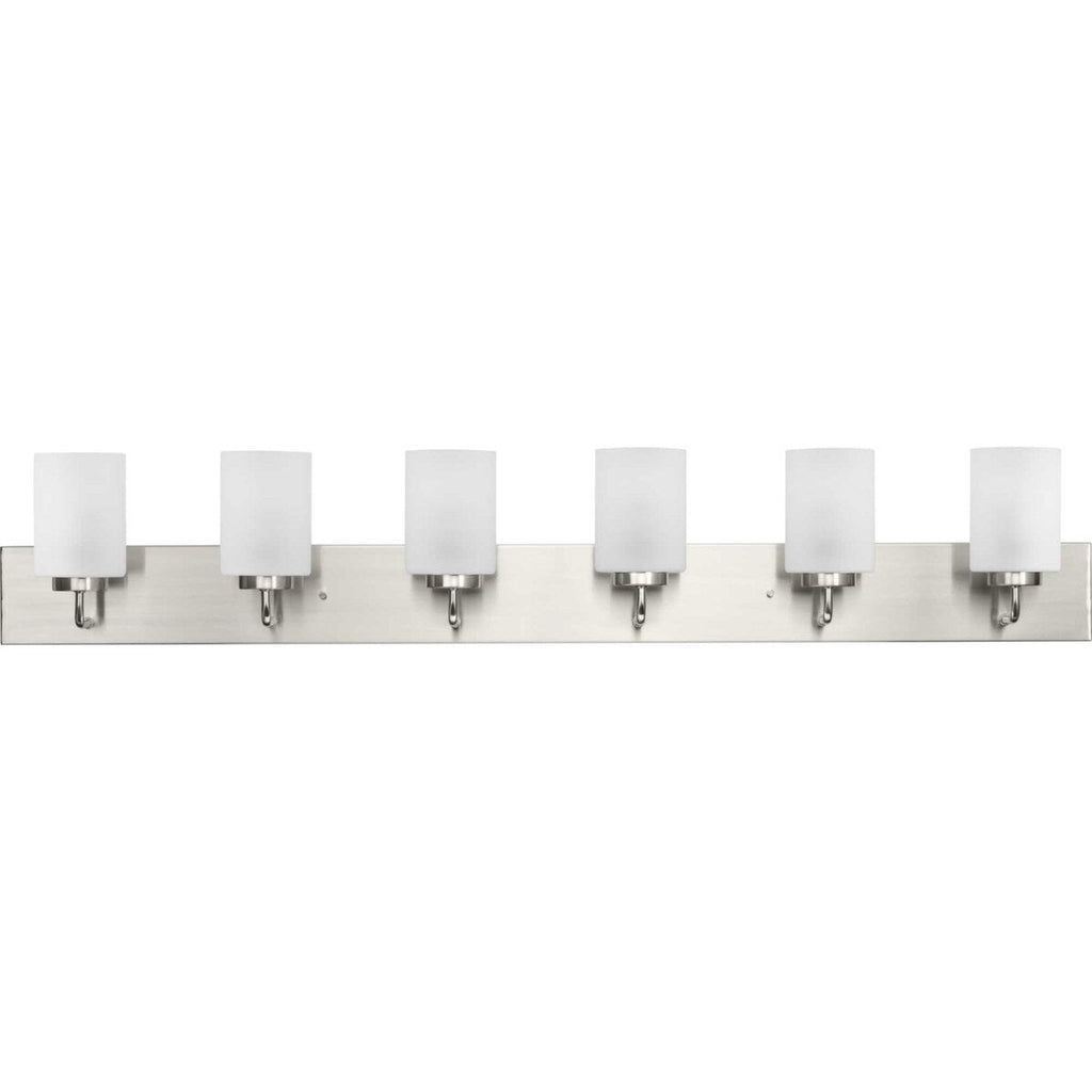 Luminaire de vanité large à 6 lampes Merry 6 lumières Progress Lighting P300421