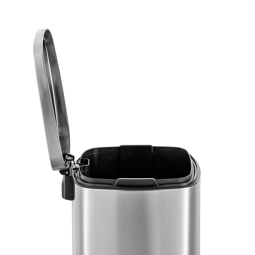 Poubelles rectangulaires Qualiazero de 13,2 gallons et deux de 1,3 gallon à pédale - Ensemble familial