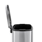 Poubelles rectangulaires Qualiazero de 13,2 gallons et deux de 1,3 gallon à pédale - Ensemble familial