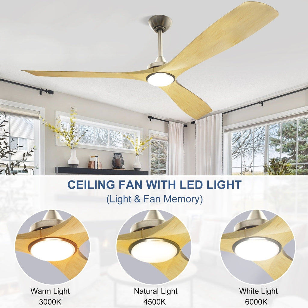 Ventilateur de plafond à distance avec lumières encastrées