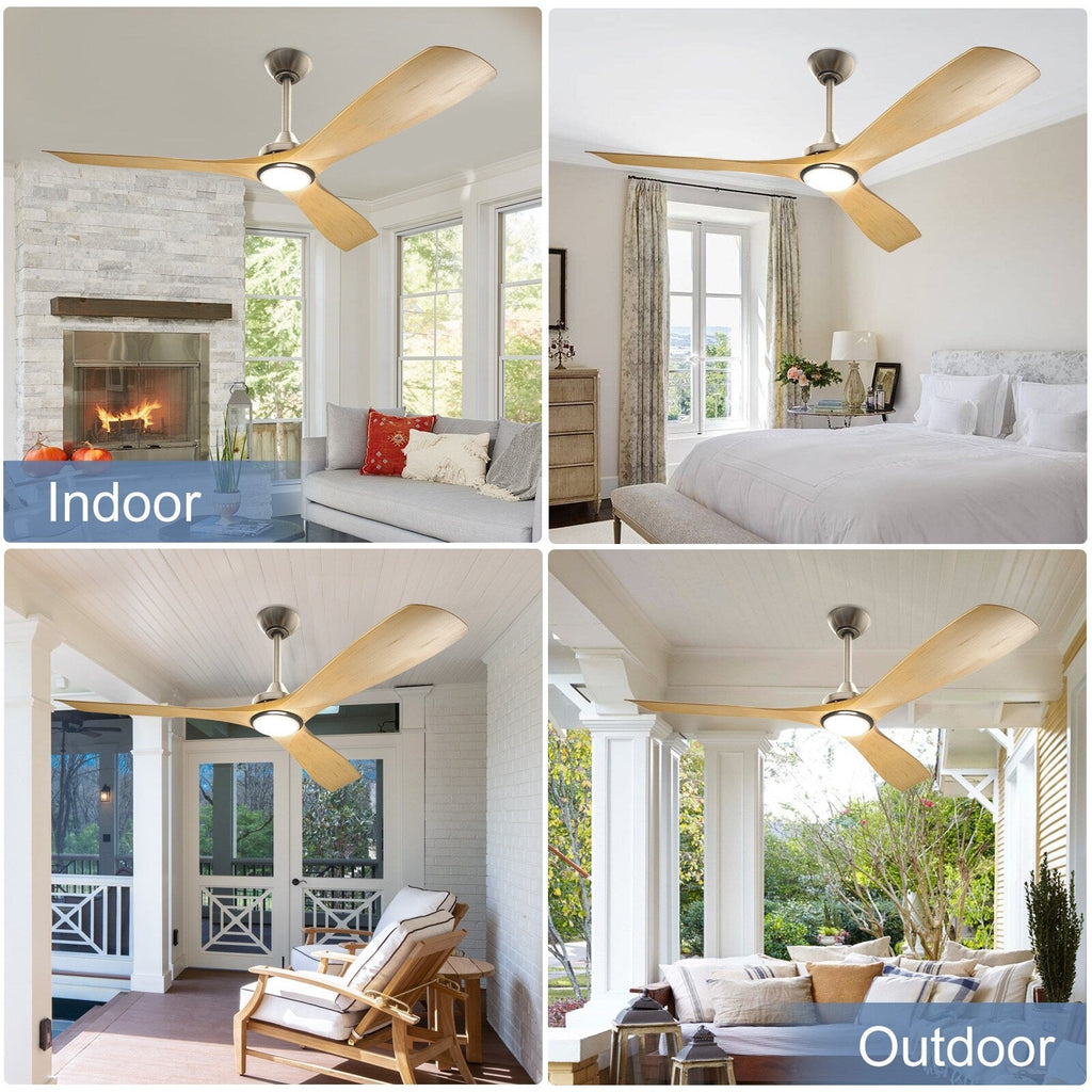 Ventilateur de plafond à distance avec lumières encastrées