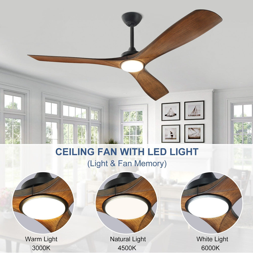 Ventilateur de plafond à distance avec lumières encastrées