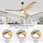 Ventilateur de plafond à distance avec lumières encastrées