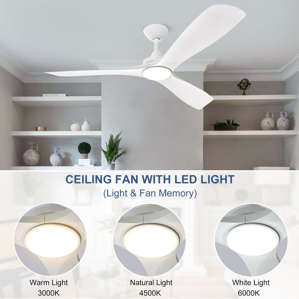 Ventilateur de plafond à distance avec lumières encastrées