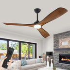 Ventilateur de plafond à distance avec lumières encastrées