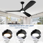 Ventilateur de plafond à distance avec lumières encastrées
