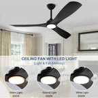 Ventilateur de plafond à distance avec lumières encastrées
